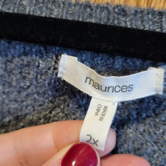 Maurices size 2x sweater with button sleeve detail - Picture 2 of 3